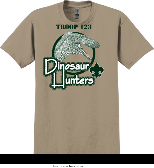 Your text here! TROOP 123 T-shirt Design SP3859