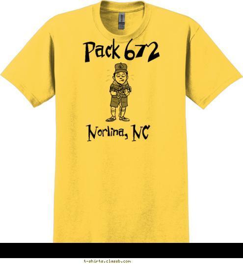 Pack 672 Norlina, NC T-shirt Design 