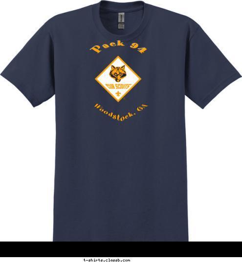 Woodstock, GA Pack 94 T-shirt Design 