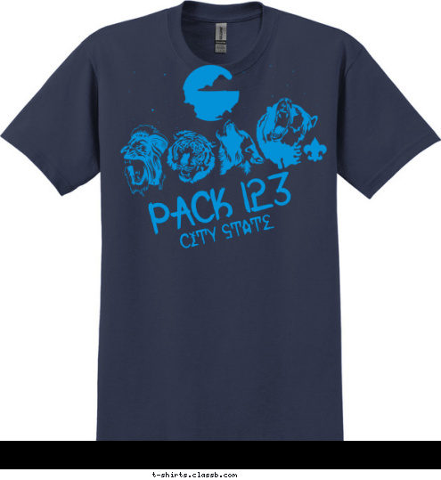 city state PACK 123 T-shirt Design sp3781