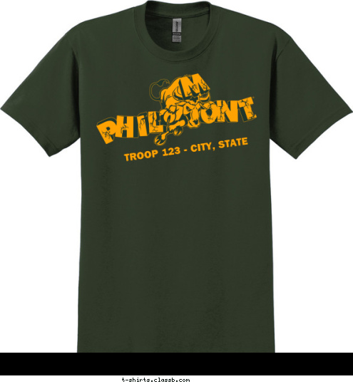 TROOP 123 - ANYTOWN, USA T-shirt Design sp3789