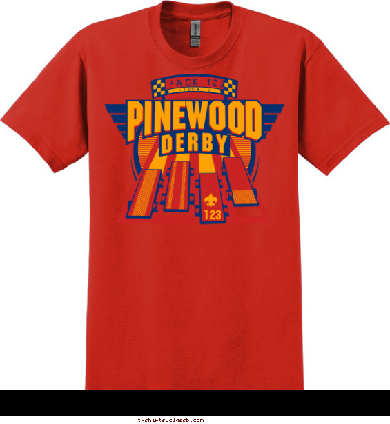 Pinewood Derby Racecars T-shirt Design
