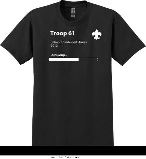 Belmont/Redwood Shores
2012 Troop 61 Achieving... T-shirt Design 