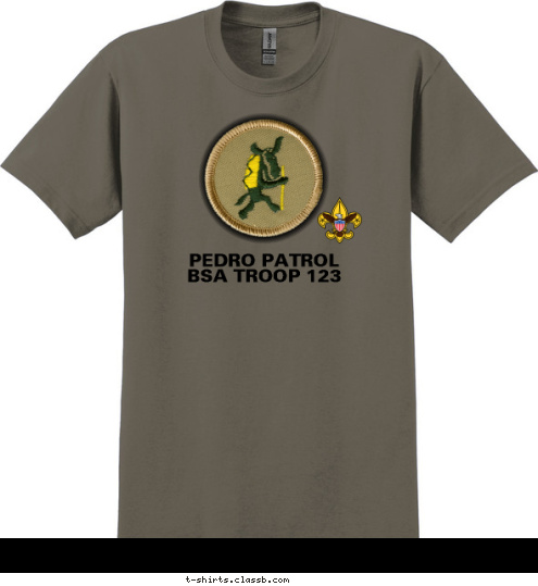 BSA TROOP 123 PEDRO PATROL T-shirt Design SP3218