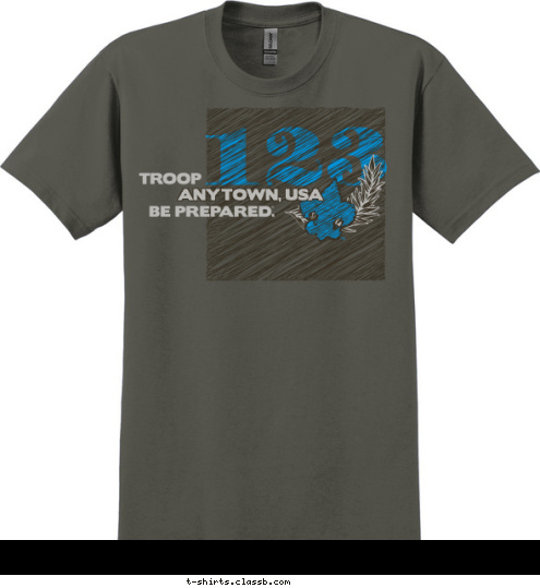 ANYTOWN, USA 123 T-shirt Design 