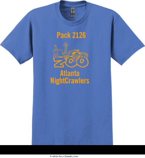 American Heritage Academy Atlanta 
NightCrawlers Pack 2126  T-shirt Design 