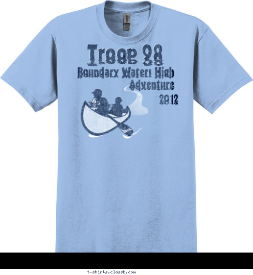 T123 2012 Boundary Waters High Adventure
 Troop 98 T-shirt Design 