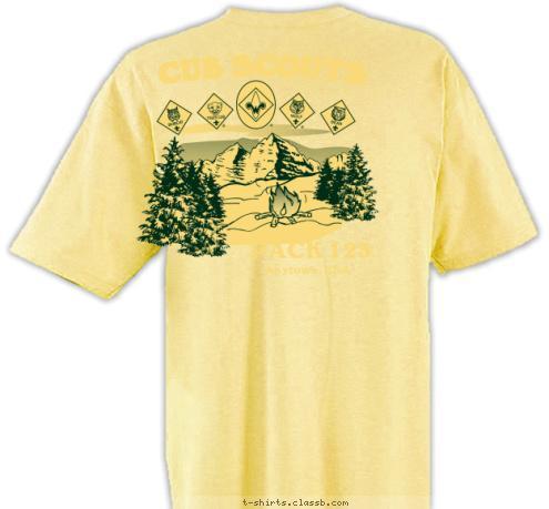 Anytown, USA PACK 123 CUB SCOUTS T-shirt Design 