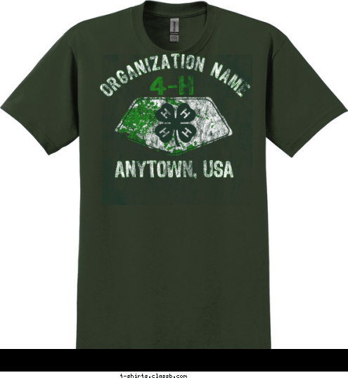 ANYTOWN, USA ORGANIZATION NAME T-shirt Design 