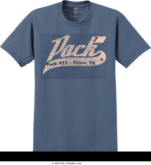 7 Pack 975 - Frisco, TX T-shirt Design 