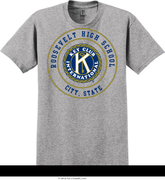 Key Club Stamp Shirt T-shirt Design
