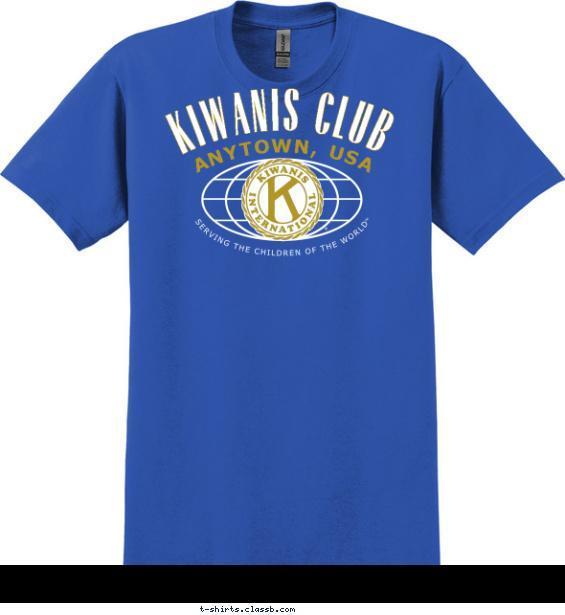 Kiwanis Club Globe Shirt T-shirt Design