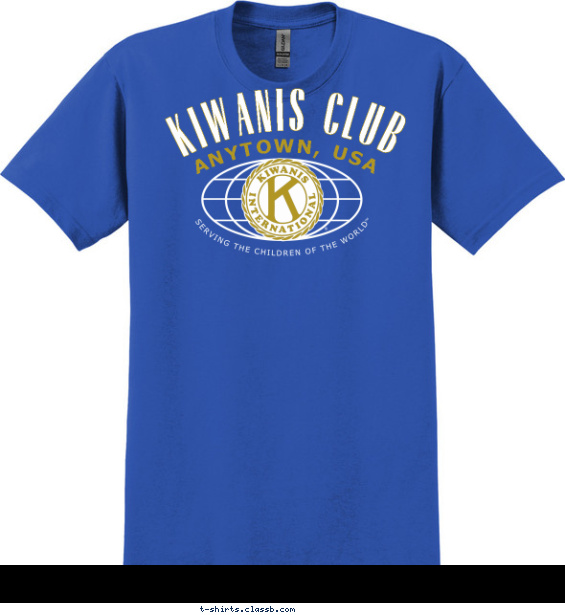 Kiwanis Club Globe Shirt T-shirt Design