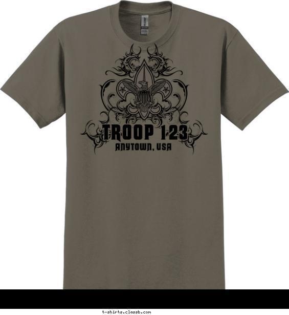 Boy Scout™ Troop Design » SP4123 Troop Filigree Up