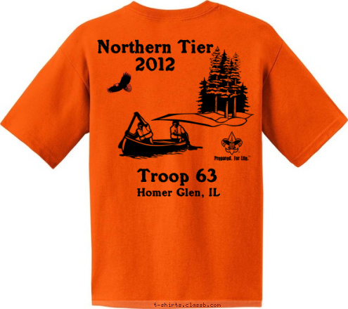 New Text Homer Glen, IL Troop 63 Northern Tier
Crew Northern Tier
2012 E062012ABCD Troop 809 T-shirt Design 
