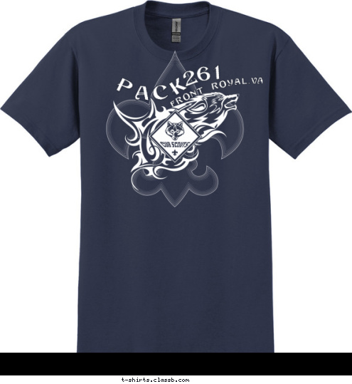 Front Royal,VA 261 PACK T-shirt Design 
