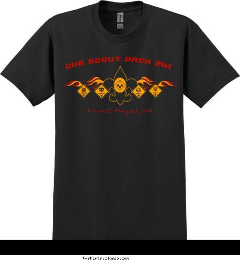 Front Royal,VA Cub Scout Pack 261 T-shirt Design 