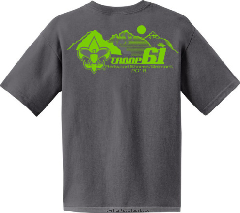 Redwood Shores/Belmont
2012 61 TROOP T-shirt Design 