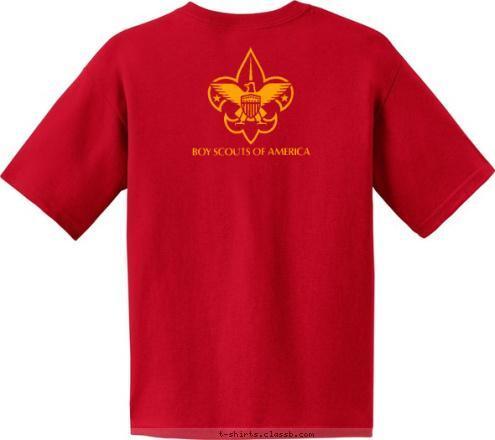 Mustangs Farmington, CT BSA Troop 68 T-shirt Design 