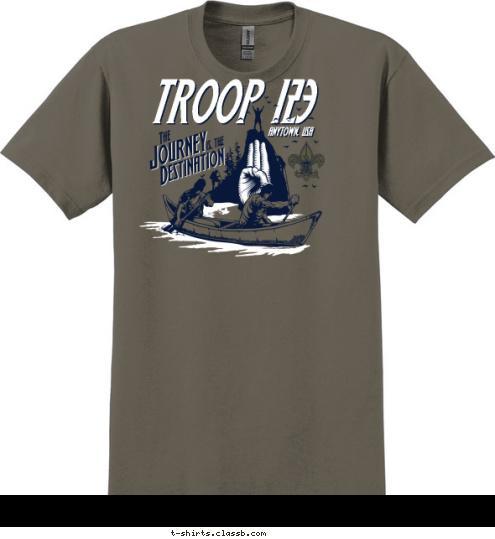 ANYTOWN, USA TROOP 123 T-shirt Design 