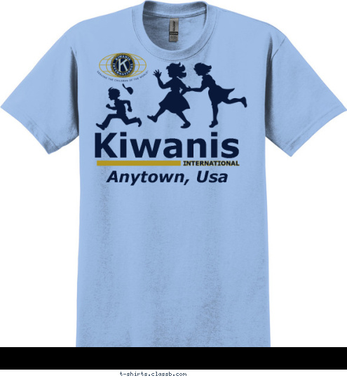 Anytown, Usa Kiwanis INTERNATIONAL T-shirt Design SP2265