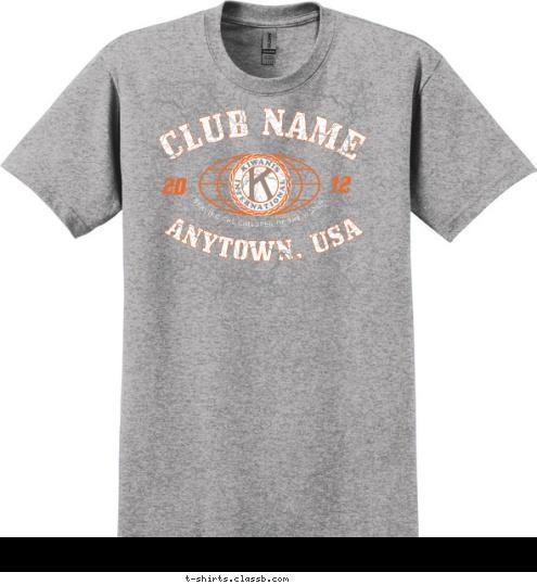 12 20 ANYTOWN, USA CLUB NAME T-shirt Design SP2272