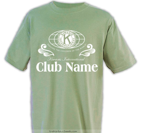 Kiwanis International Club Name T-shirt Design SP2273