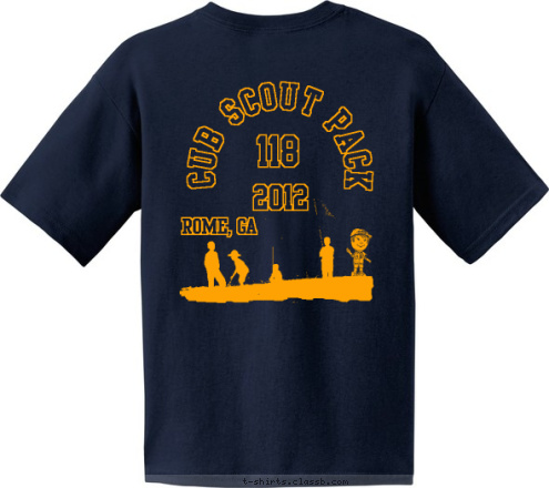 Do  Your  Best Pack 118 2012 CUB SCOUT PACK 118 ROME, GA T-shirt Design 