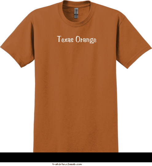 Texas Orange T-shirt Design 