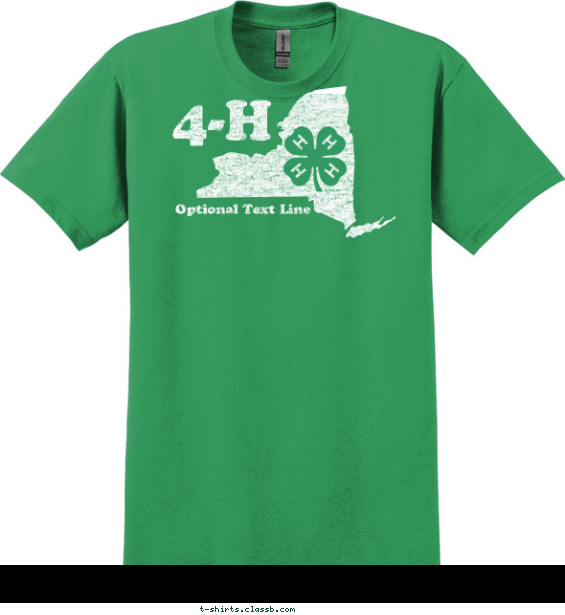 4-H State Silhouette Shirt T-shirt Design