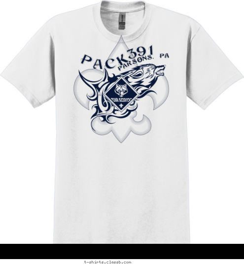 PACK PARSONS, PA 391 T-shirt Design 