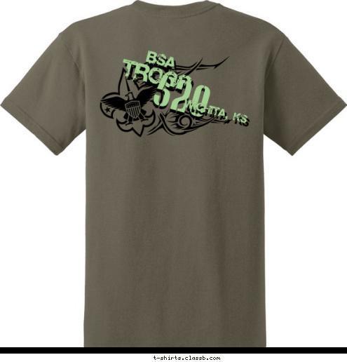 WICHITA, KS 520 TROOP BSA T-shirt Design 