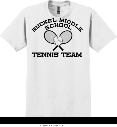 Couples & Cocktails March 27, 2010 TENNIS TEAM RUCKEL MIDDLE SCHOOL T-shirt Design 