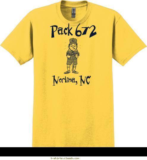 Pack 672 Norlina, NC T-shirt Design 