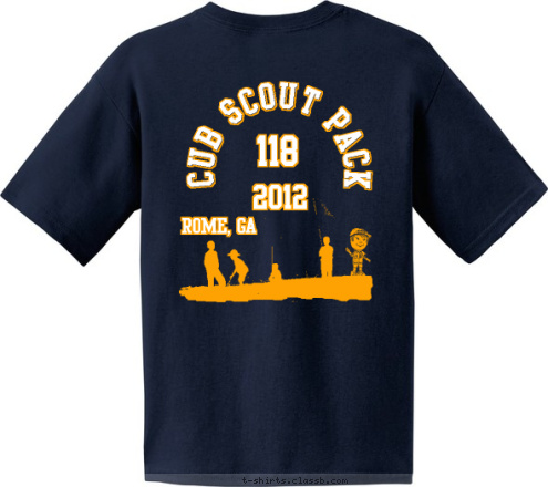 Boy Scouts
Pack 25 Do  Your  Best Pack 118 2012 CUB SCOUT PACK 118 ROME, GA T-shirt Design 