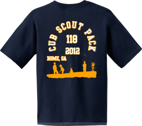 Do  Your  Best Pack 118 2012 CUB SCOUT PACK 118 ROME, GA T-shirt Design 