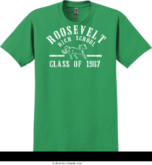 CLASS OF 1987 HIGH SCHOOL ROOSEVELT T-shirt Design SP2424