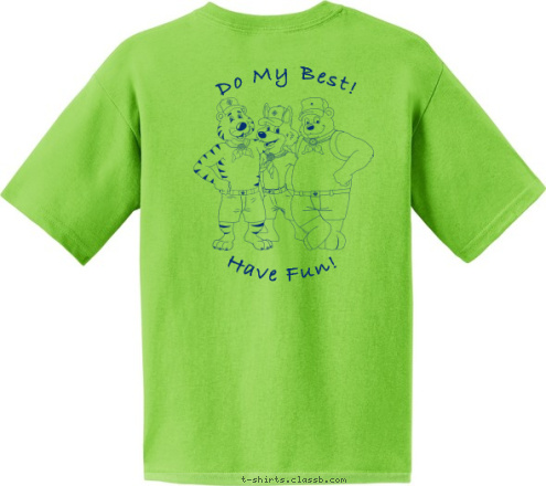 Have Fun! Do My Best! Pack 112 Cub Scouts T-shirt Design 