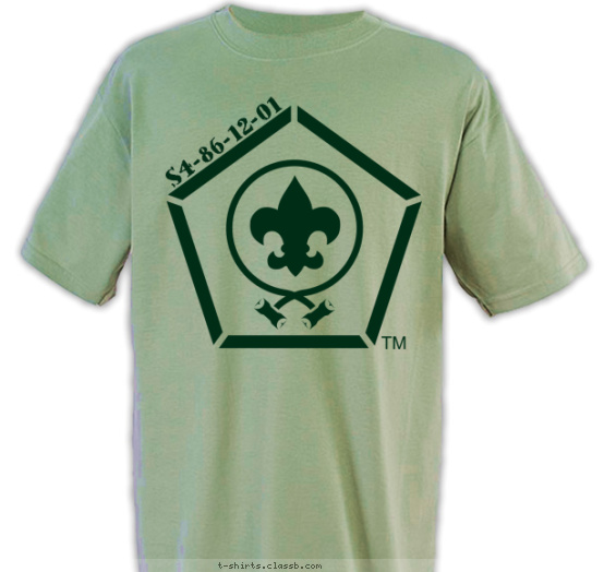 WoodBadge - 1 Color T-shirt Design