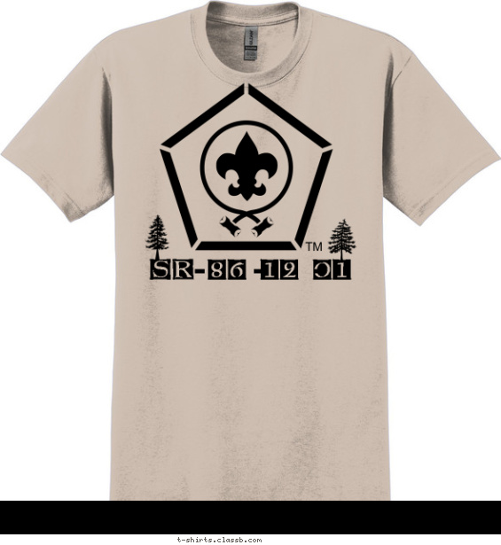 Wood Badge Unit Numerals T-shirt Design