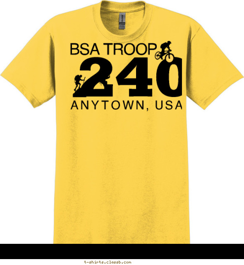 240 ANYTOWN, USA BSA TROOP T-shirt Design 