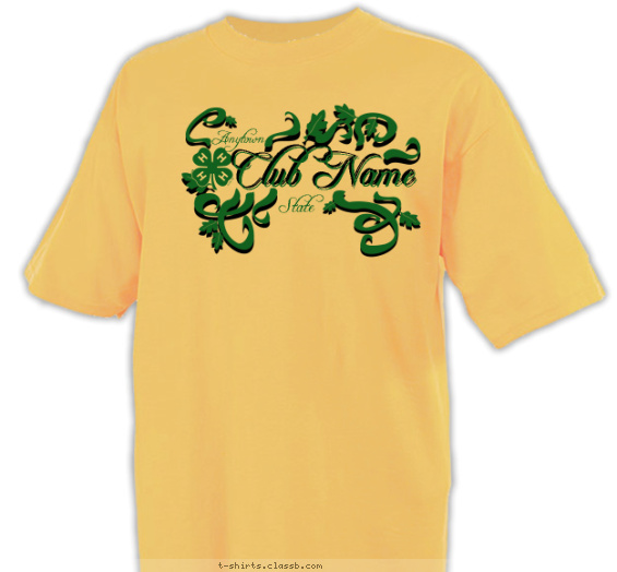 4-H Vines and Branches Shirt T-shirt Design