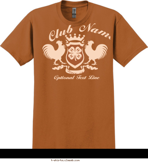 Since 1971 City, State Club Name T-shirt Design SP2317