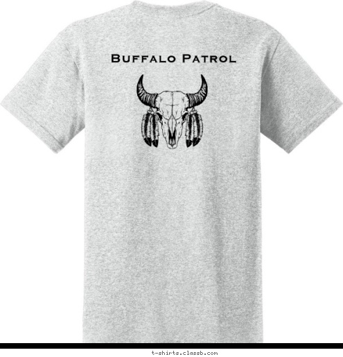 Wood badge SR-980 Calcasteu - Three Rivers - Evangeline Buffalo Patrol T-shirt Design 