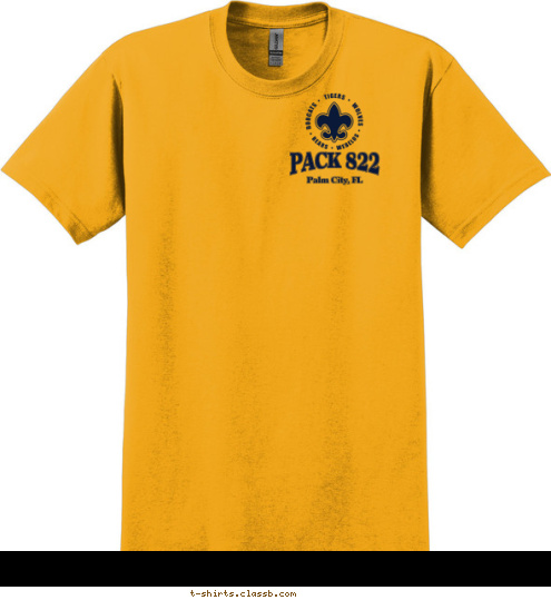 Palm City, FL PACK 822 T-shirt Design 