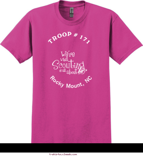 Rocky Mount, NC TROOP # 171 T-shirt Design 