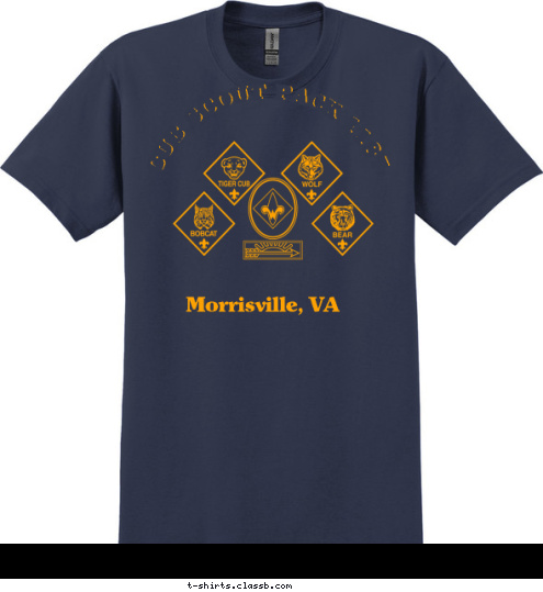 CUB SCOUT PACK 1187 Morrisville, VA CUB SCOUT PACK 1187 T-shirt Design 