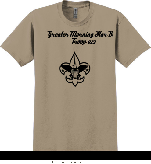 Greater Morning Star BSA Troop 923 T-shirt Design 