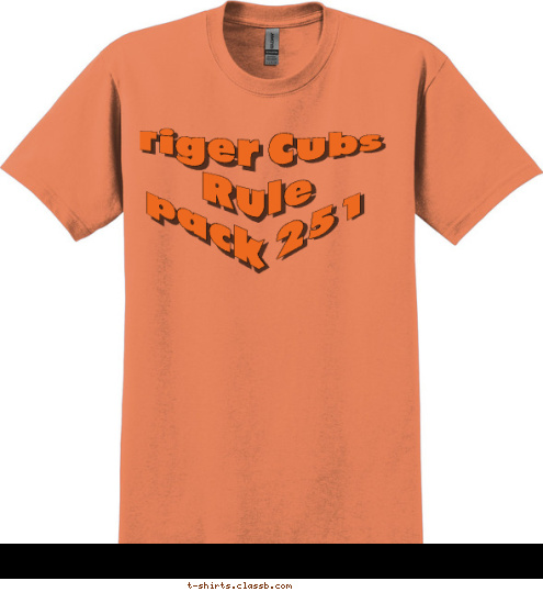 New Text Tiger Cubs
Rule
pack 251 T-shirt Design 