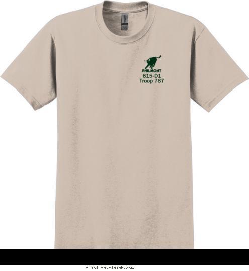 615-D1
Troop 787

 BOY SCOUTS OF AMERICA Troop 787 2012 Trek 615-D1 PHILMONT T-shirt Design 